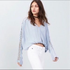 Free people runaway blouse size xs